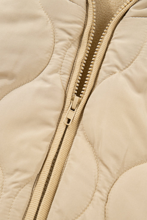 Padded Quilted Fleece Lined Casual Vests
